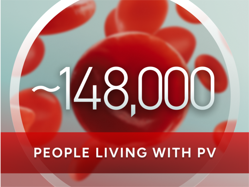 ~148,000 people living with PV